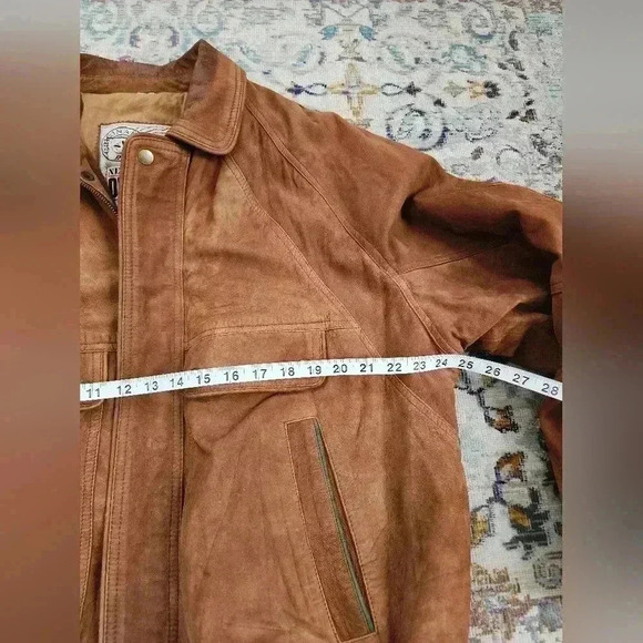 New Zealand Outback Men's Vintage 90's Brown 100% Leather Bomber Jacket, sz XL - Picture 4 of 15